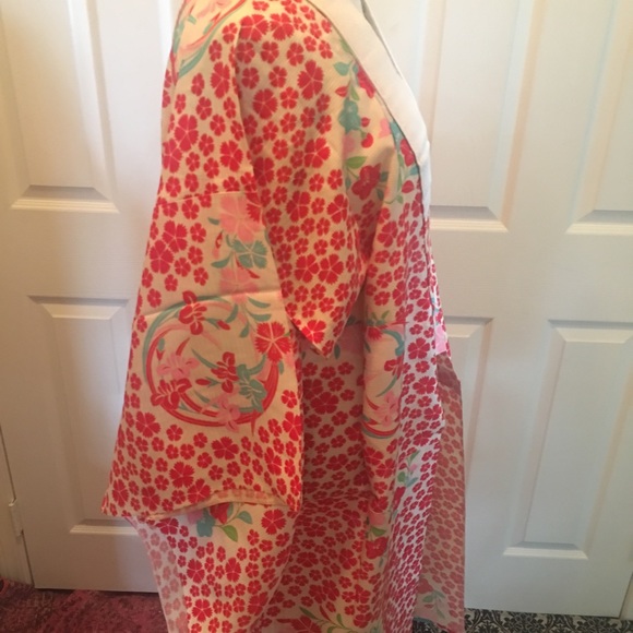 Vintage Japanese Silk Ladies Nagajuban / Kimono OS - Picture 3 of 6